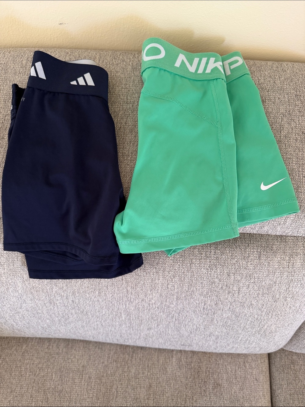 Nike Green and Navy Athletic Shorts Duo